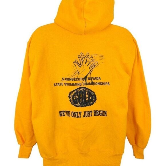Vintage Nevada Swimming Championships Sweatshirt Hoodie Mens Size Large 90s USA - Picture 1 of 7